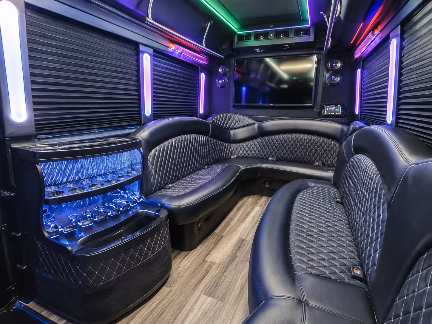 affordable league city prom party bus prices split across your group