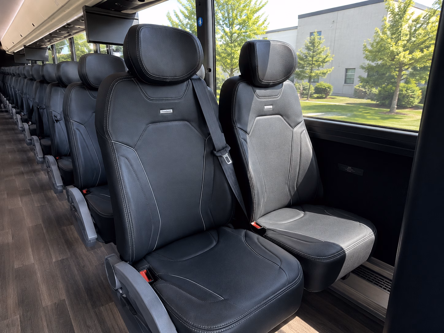 league city charter bus interior gallery