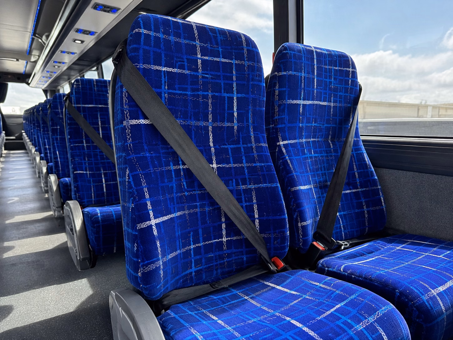 league city charter bus interior